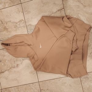 Nike oversized tan/beige hoodie sized s